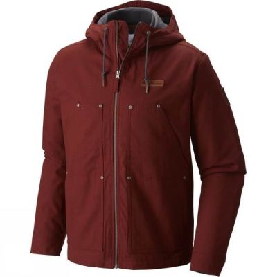 Chaquetas Columbia Loma Vista Hooded Hombre - Rojas Oscuro - Chile RCK160357